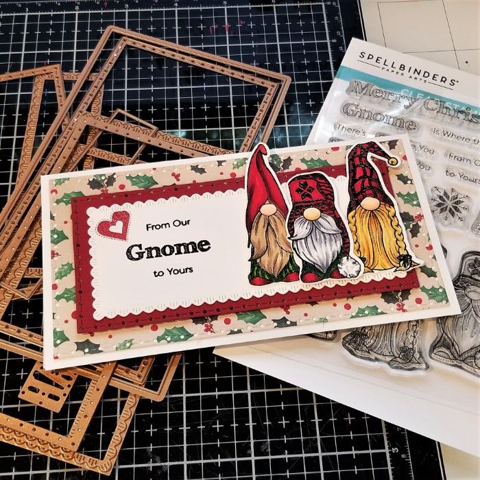 Gnomie Mini-Slimline Christmas Card Class