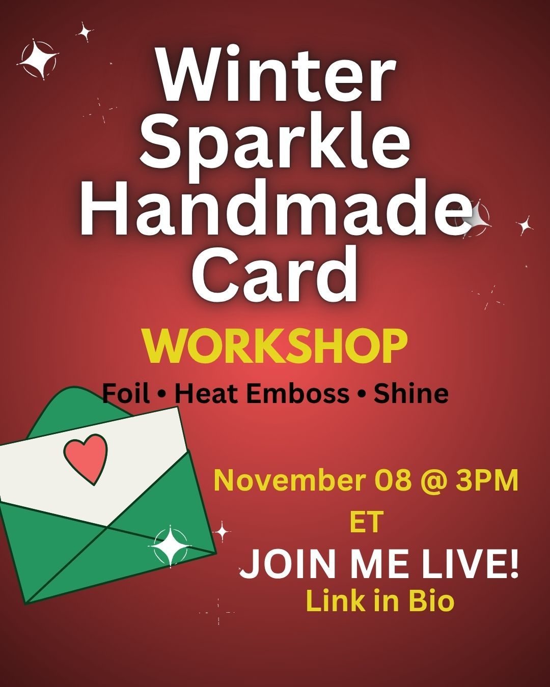 Winter Sparkle Handmade Card Workshop